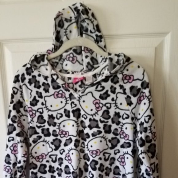 HELLO KITTY Nightgown dress with hoodie size small - Picture 1 of 9